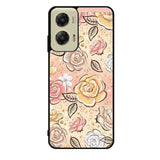 Gold Glitter Flowers Motorola Moto G Stylus 5G 2024 Case OV5906
