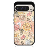Gold Glitter Flowers Google Pixel 10 Pro XL Case RC5906