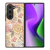 Gold Glitter Flowers Samsung Galaxy Z Fold 6 5G 2024 Case OV5906