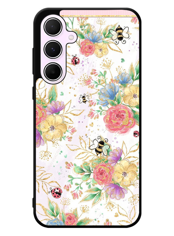 Bee Spring Flowers Samsung Galaxy A35 5G Case