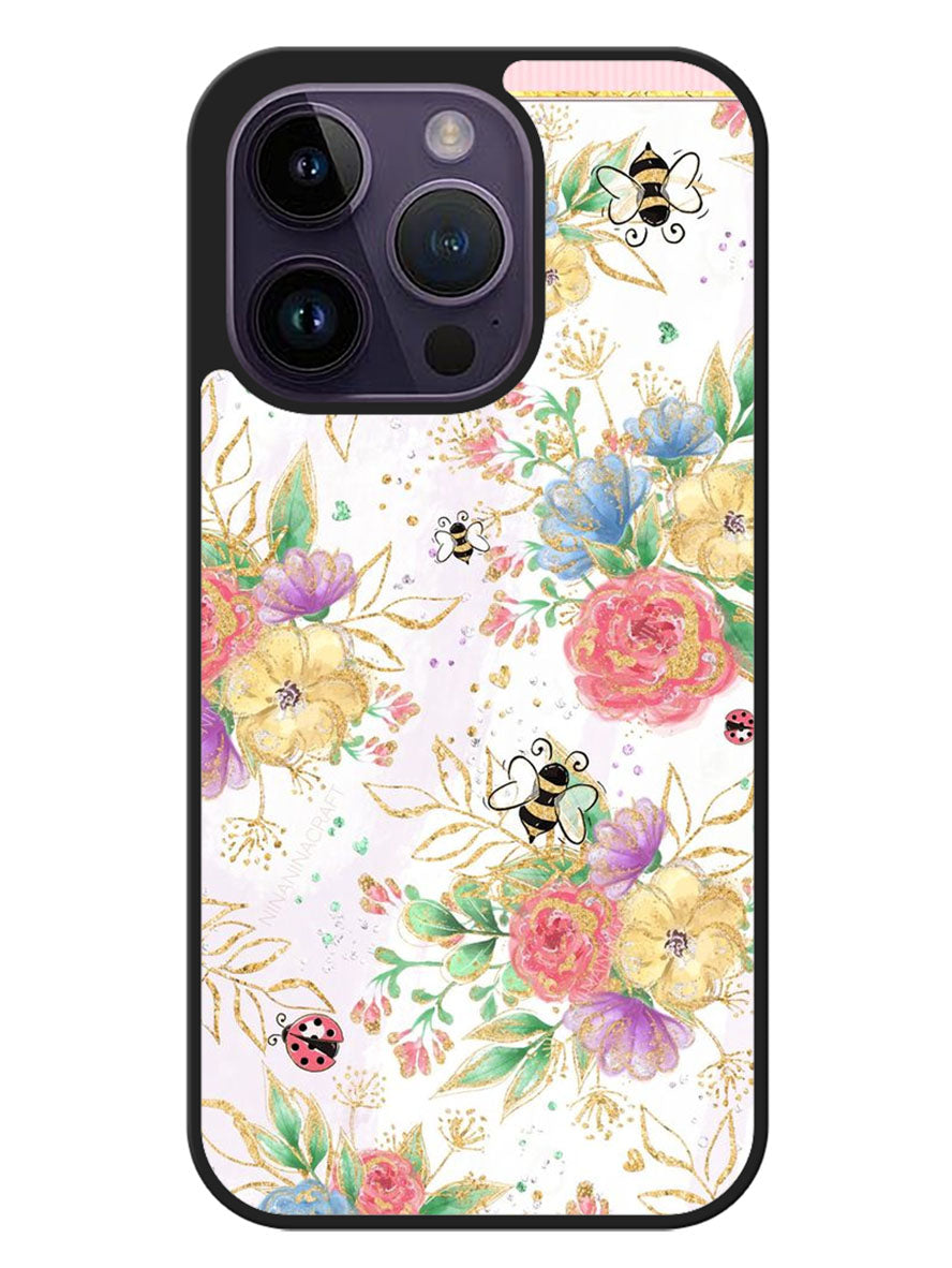Bee Spring Flowers iPhone 14 Pro Max Case OV4302