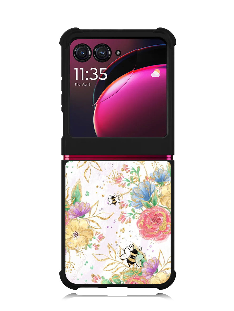 Bee Spring Flowers Motorola Moto Razr Plus 2023 , Moto Razr+ 2023 Case