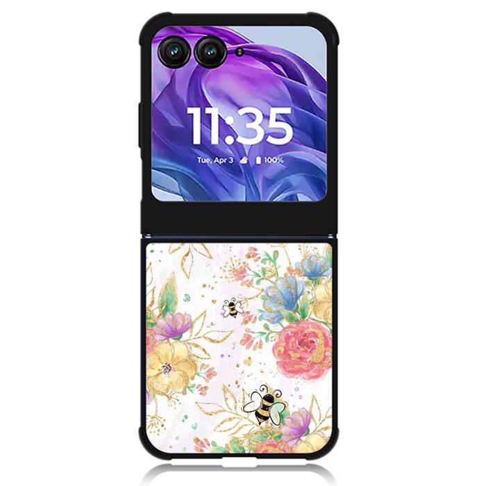 Bee Spring Flowers Motorola Moto Razr Plus 2024 , Moto Razr+ 2024 Case