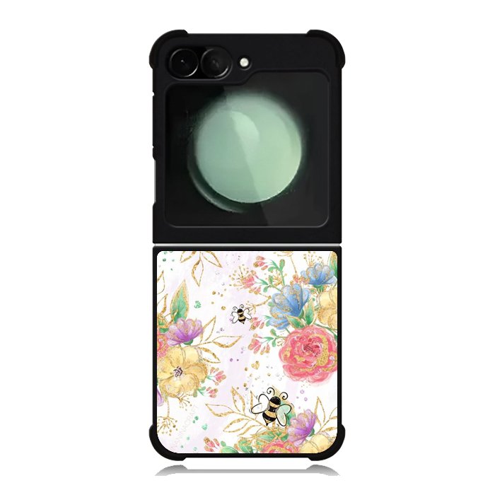 Bee Spring Flowers Samsung Galaxy Z Flip 6 Case