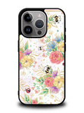 Bee Spring Flowers iPhone 15 Pro Case