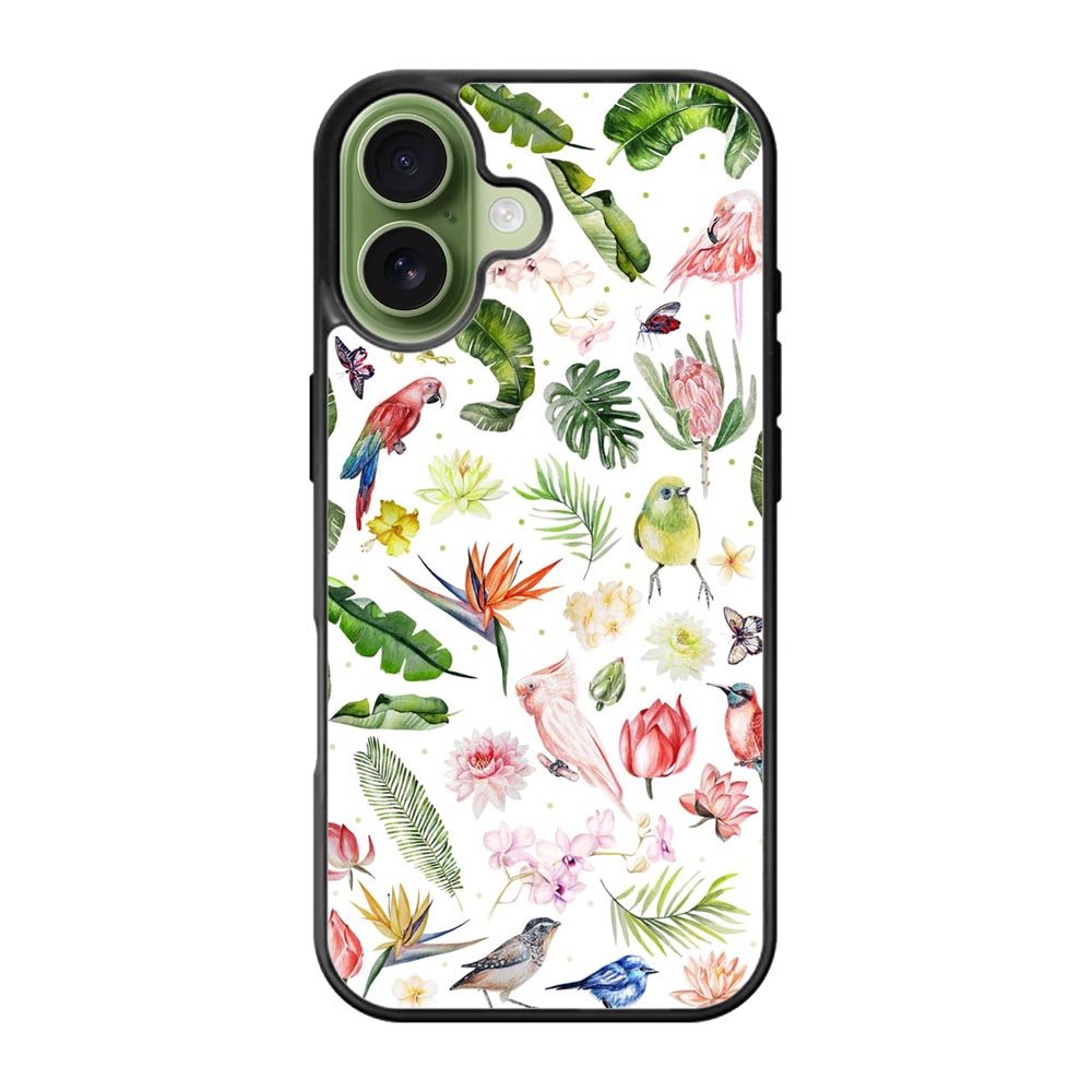 Bird Flowers iPhone 17 Case QC5979