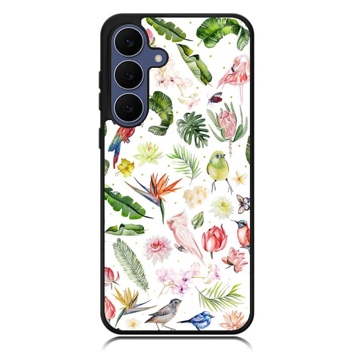 Bird Flowers Samsung Galaxy S25 FE Case OV5979