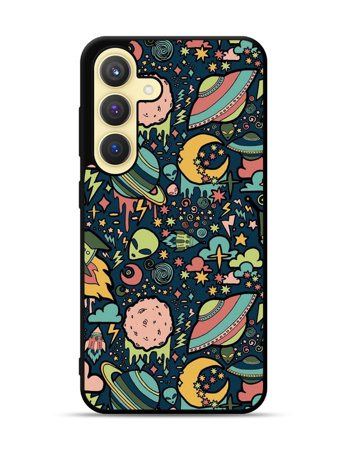 aliens rockets space Samsung Galaxy S25 Plus 5G , Samsung Galaxy S25+ 5G Case OV5999