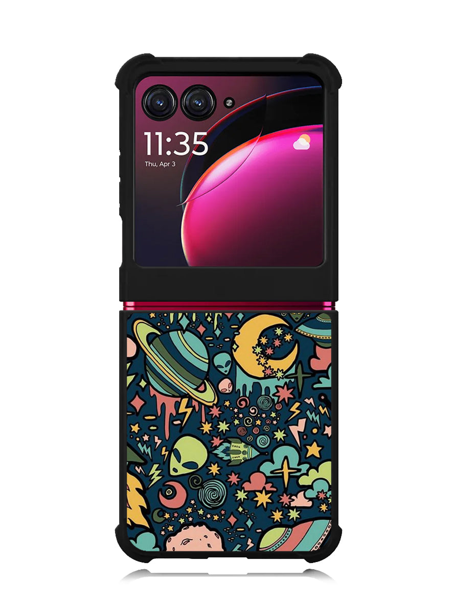 aliens rockets space Motorola Moto Razr Plus 2023 , Moto Razr+ 2023 Case OV5999