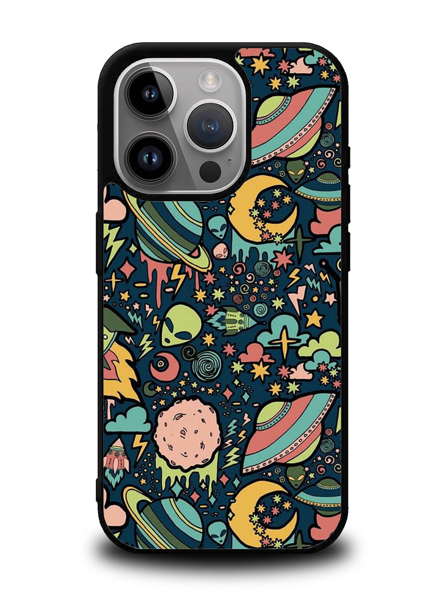 aliens rockets space iPhone 16 Pro Max Case OV5999