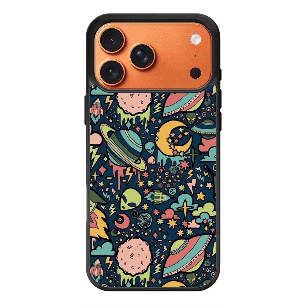 aliens rockets space iPhone 17 Pro Case OV5999