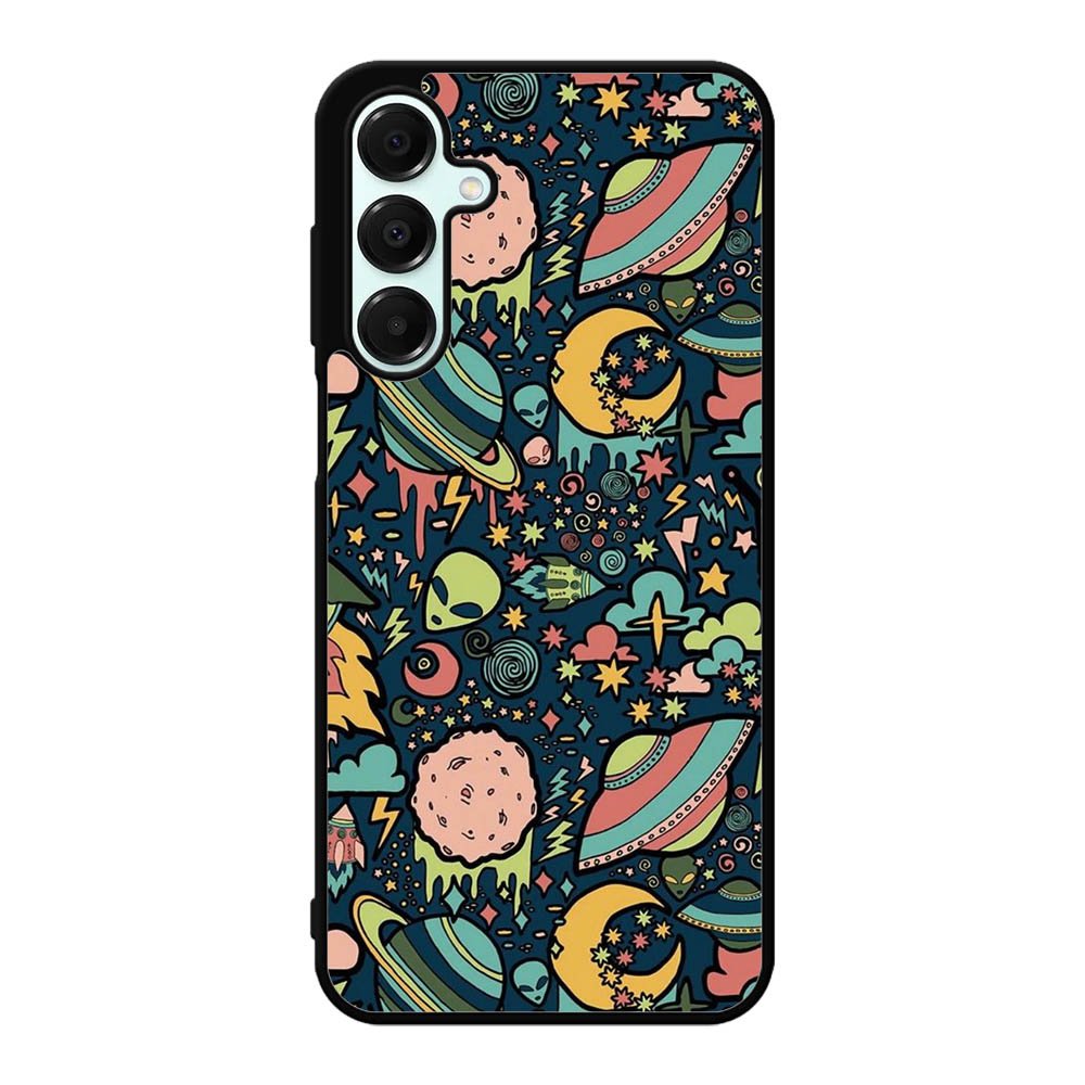 aliens rockets space Samsung Galaxy A16 Case OV5999