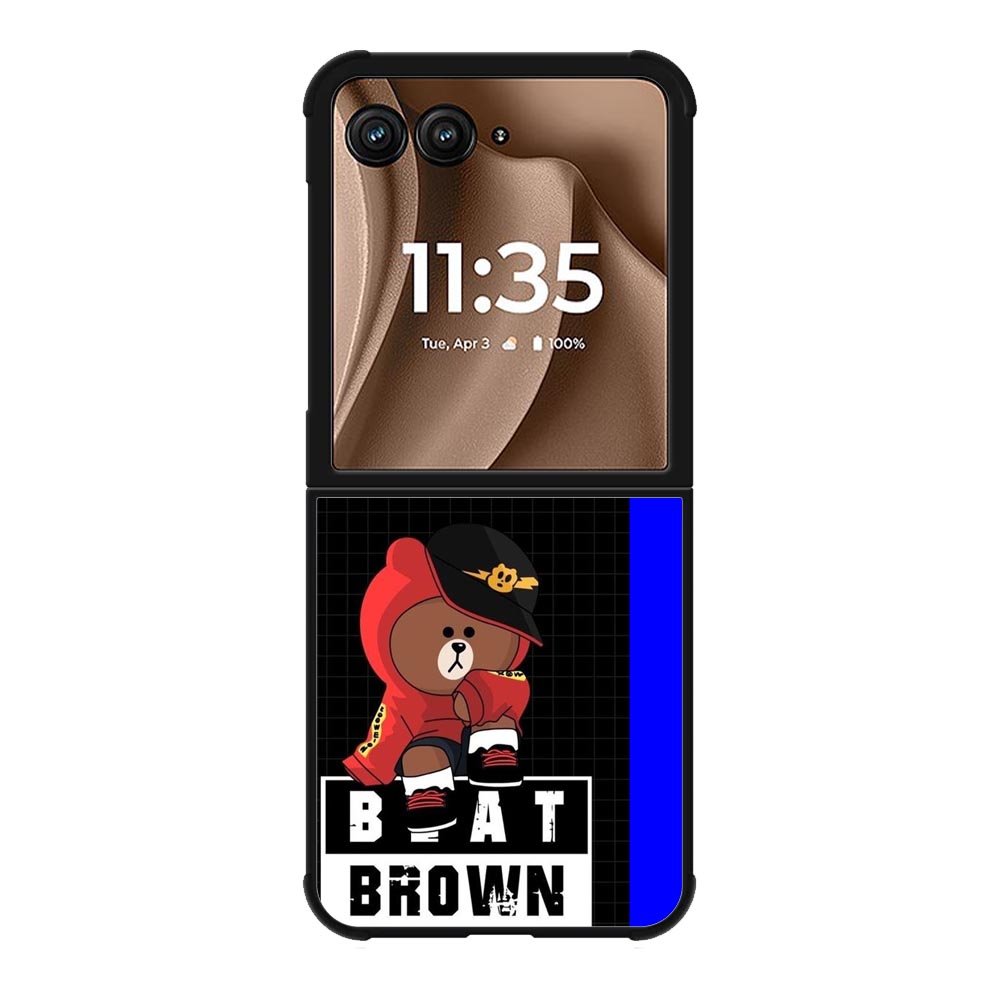 Beat Brown Motorola Moto RAZR Plus 2025 Case OV6032