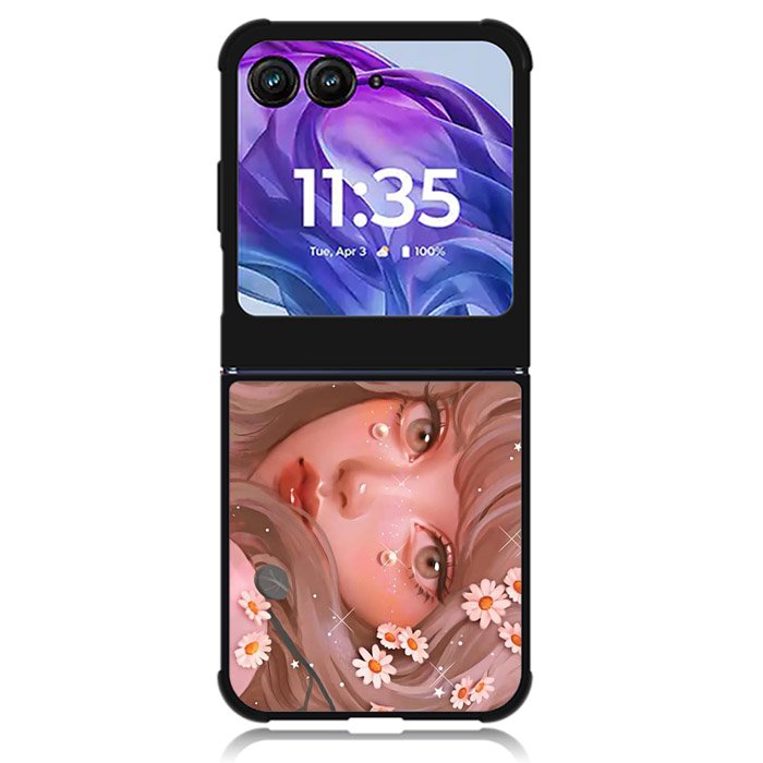 Girl Pink Motorola Moto Razr Plus 2024 , Moto Razr+ 2024 Case OV6072