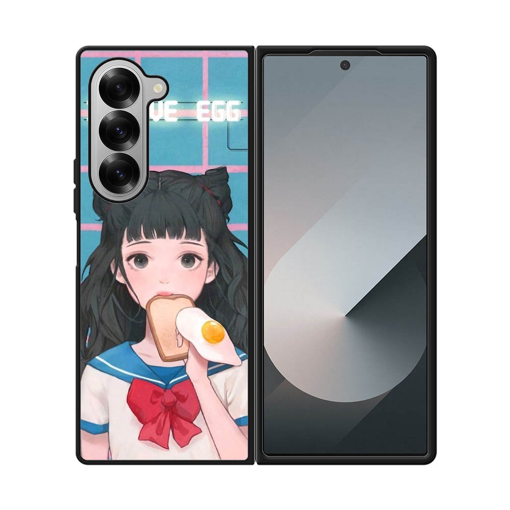 Girl I LOVE EGG Samsung Galaxy Z Fold 7 5G Case QC6073