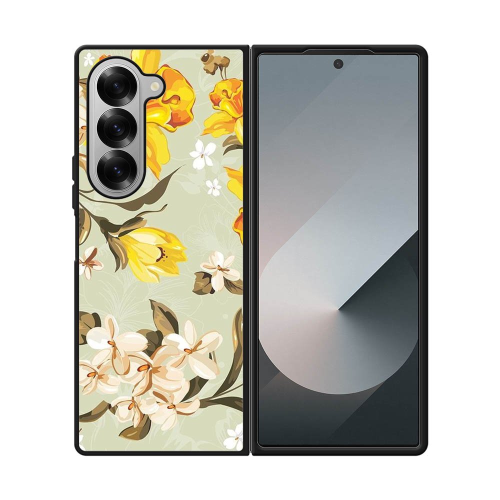 Vintage floral Samsung Galaxy Z Fold 7 5G Case QC6044