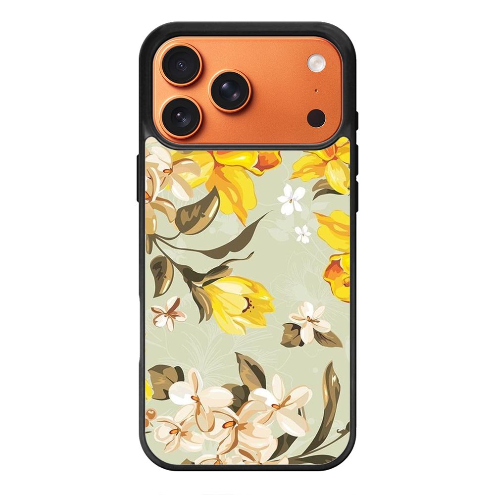 Vintage floral iPhone 17 Pro Case QC6044