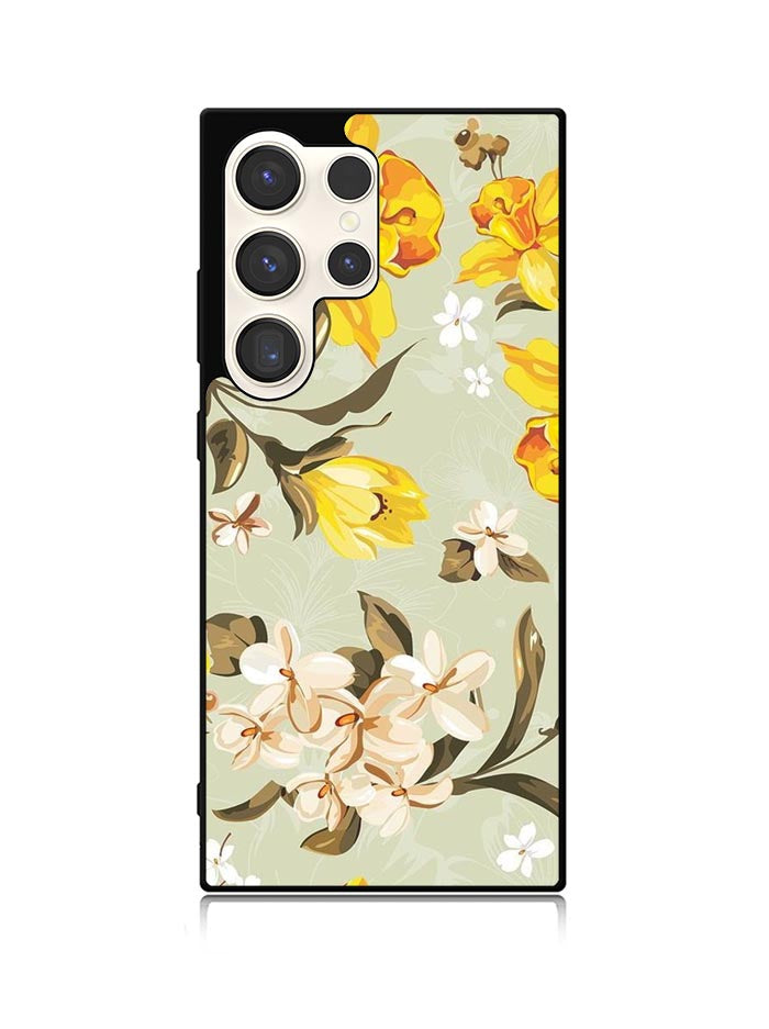 Vintage floral Samsung Galaxy S25 Ultra 5G Case QC6044
