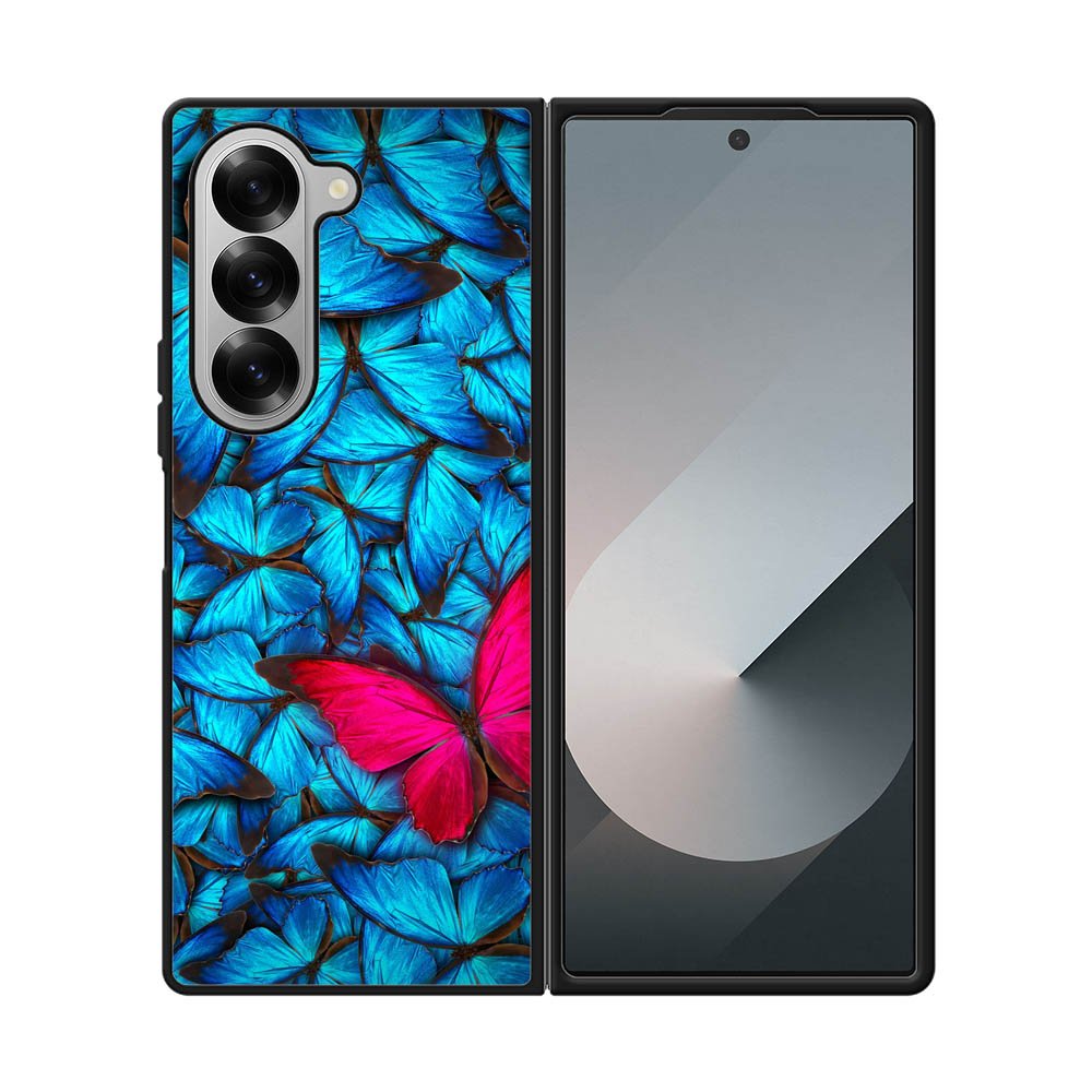 Blue Butterfly FLF0489 Samsung Galaxy Z Fold 7 5G Case
