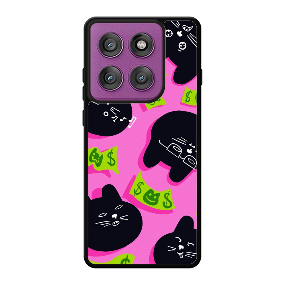 Black Cat Cash FLF0498 Motorola Moto Edge 60 Pro Case