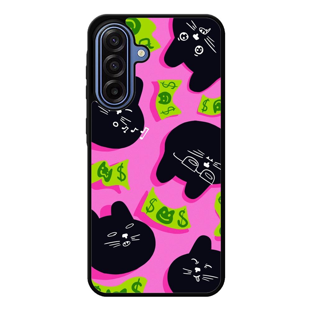 Black Cat Cash FLF0498 Samsung Galaxy A17 Case