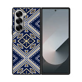 Geometric Blue FLF0527 Samsung Galaxy Z Fold 7 5G Case