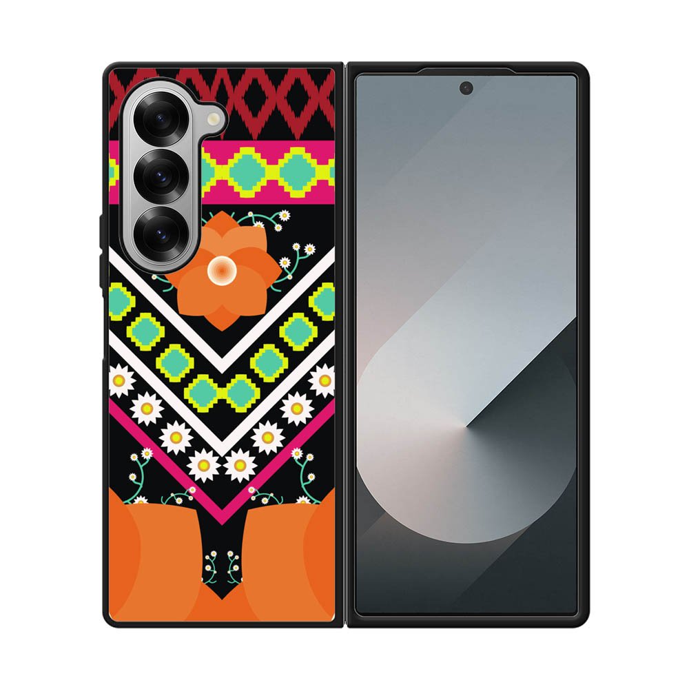 Geometric Flower FLF0531 Samsung Galaxy Z Fold 7 5G Case