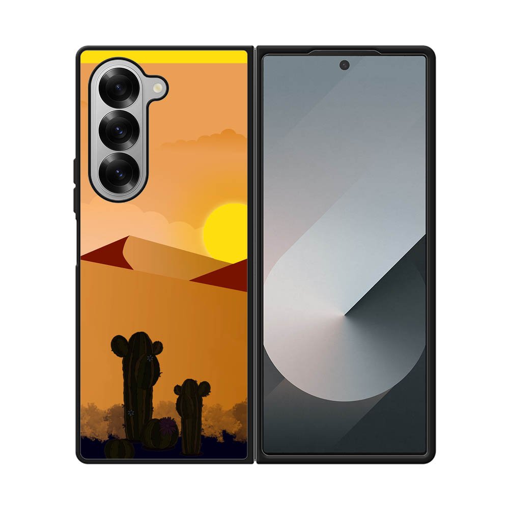 Desert Black Cactus FLF0551 Samsung Galaxy Z Fold 7 5G Case
