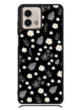 Floral Flower Black White Motorola Moto G Stylus 5G 2023 Case OV11088