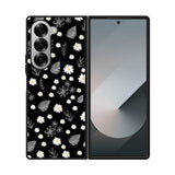 Floral Flower Black White Samsung Galaxy Z Fold 7 5G Case QC11088