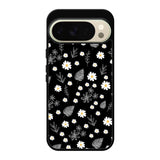 Floral Flower Black White Google Pixel 10 Pro Case QC11088