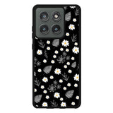 Floral Flower Black White Motorola Moto Edge 2025 Case QC11088