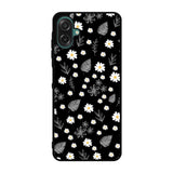 Floral Flower Black White Samsung Galaxy A07 Case QC11088