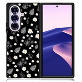 Floral Flower Black White Samsung Galaxy Z Fold 7 Case OV11088