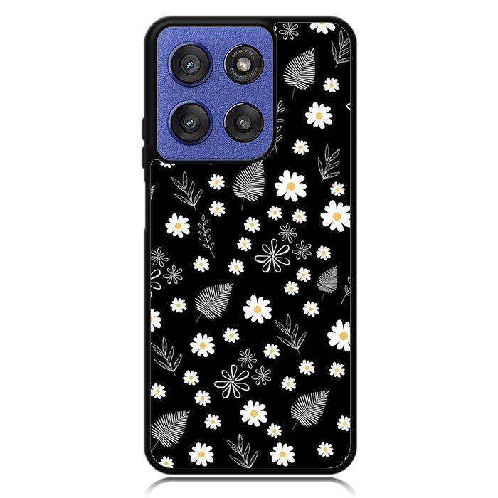 Floral Flower Black White Motorola Moto G Stylus 5G 2025 Case OV11088
