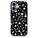 Floral Flower Black White iPhone 17 Case OV11088