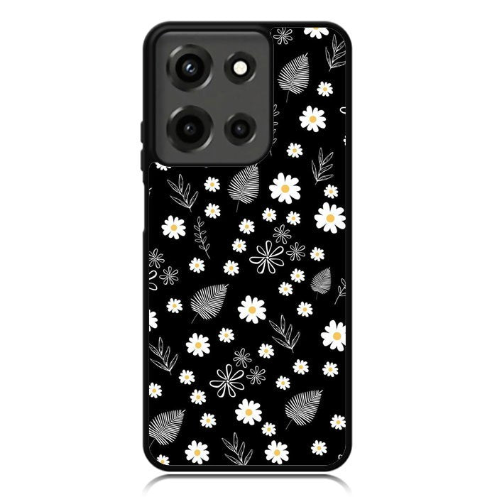 Floral Flower Black White Motorola Moto G 5G 2025 Case OV11088