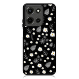 Floral Flower Black White Motorola Moto G 5G 2025 Case OV11088