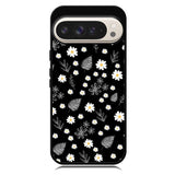 Floral Flower Black White Google Pixel 10 | Google Pixel 10 Pro Case RC11088
