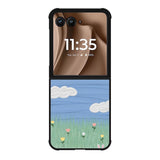 Summer Rabbit and Flower Motorola Moto RAZR Plus 2025 Case OV11048