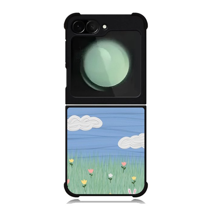 Summer Rabbit and Flower Samsung Galaxy Z Flip 6 5G 2024 Case OV11048