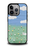 Summer Rabbit and Flower iPhone 16 Pro Case OV11048