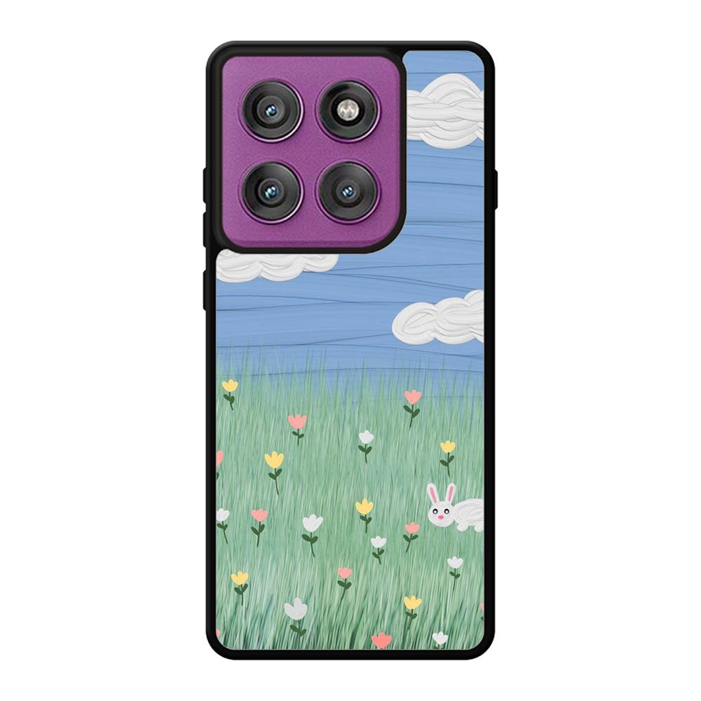 Summer Rabbit and Flower Motorola Moto Edge 60 Pro Case QC11048