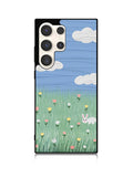Summer Rabbit and Flower Samsung Galaxy S25 Ultra 5G Case QC11048