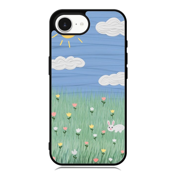 Summer Rabbit and Flower iPhone 16e Case OV11048