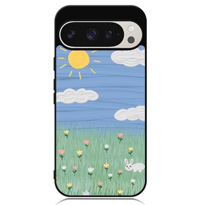Summer Rabbit and Flower Google Pixel 9 Pro XL Case OV11048