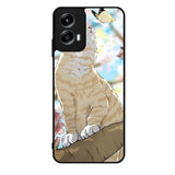 Cat and Butterfly Cartoon Motorola Moto G Play 2024 Case OV11191