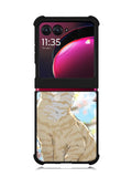 Cat and Butterfly Cartoon Motorola Moto Razr Plus 2023 , Moto Razr+ 2023 Case OV11191