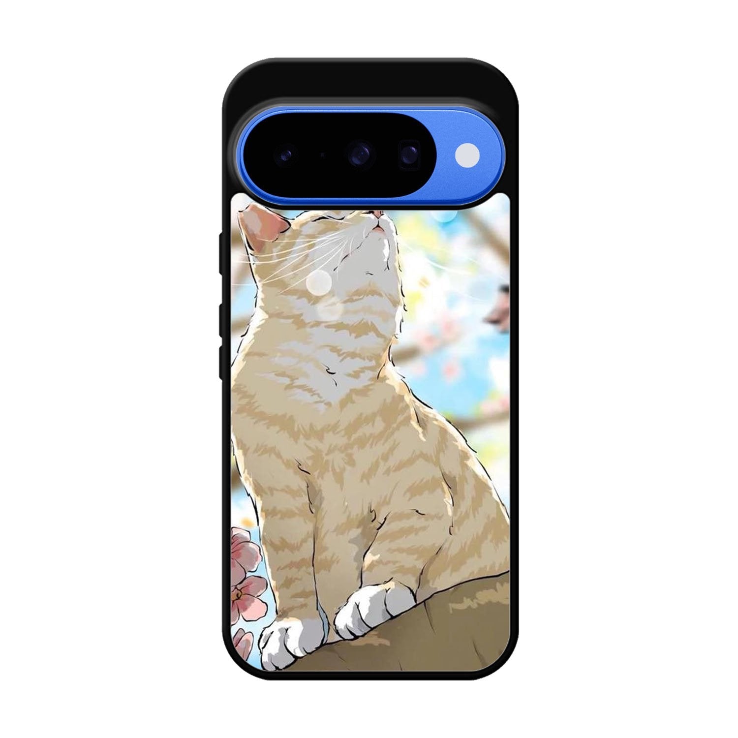 Cat and Butterfly Cartoon Google Pixel 10 Case OV11191
