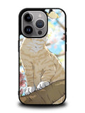 Cat and Butterfly Cartoon iPhone 16 Pro Max Case OV11191